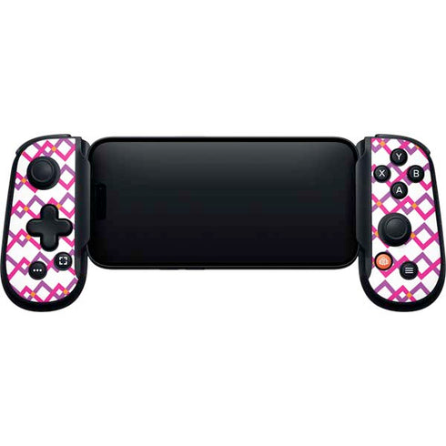 Chevron White Out Backbone One for iPhone Game Controller Skin